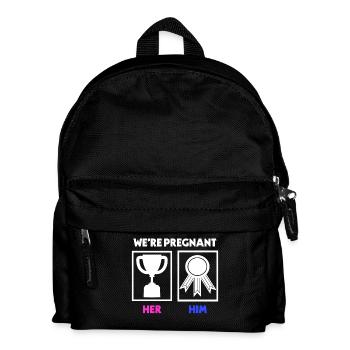 Déclaration de grossesse du parent Enceinte - Sac à dos Enfant - noir - Devant