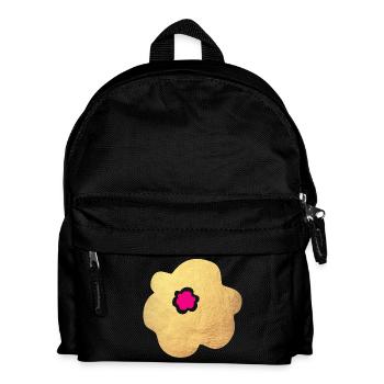 Fleur d’or rose Yoga Flower Power Blossom Nature Décoration - Sac à dos Enfant - noir - Devant