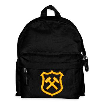 Hammer and Beater Mining Coal Gift - Kids' Backpack - black - Front