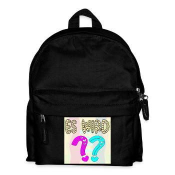 BABYSPRÜCHE - ES WIRD EIN MÄDCHEN ODER JUNGE FRAGE - Kinder Rucksack - Schwarz - Vorne