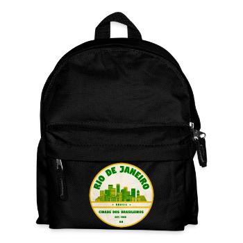 Rio de Janeiro City Logo 1565 - Kids' Backpack - black - Front