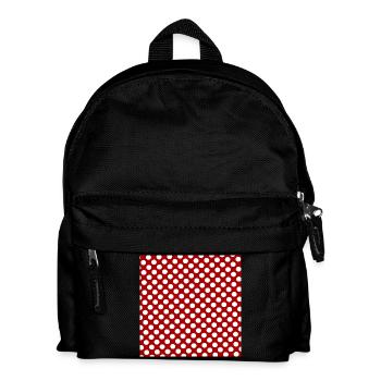 Red Background Texture Template Personalize - Kids' Backpack - black - Front