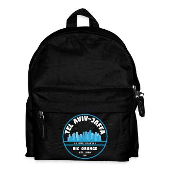 Tel Aviv Jaffa Big Orange Skyline - Kids' Backpack - black - Front