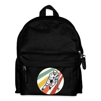 Eishockey - Kinder Rucksack - Schwarz - Vorne