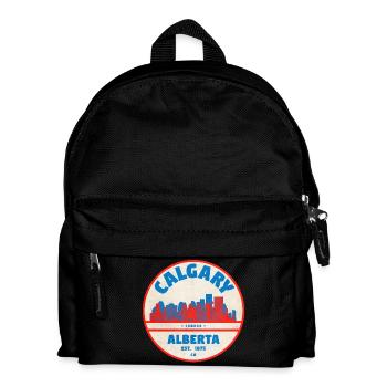 Calgary Skyline Vintage - Kids' Backpack - black - Front