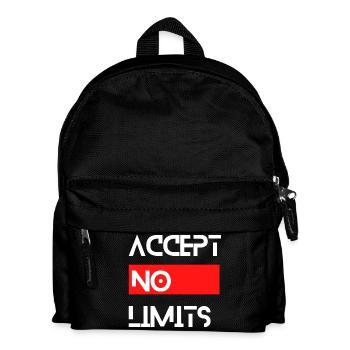 accept no limits grenzenlos erfolg motivation - Kinder Rucksack - Schwarz - Vorne