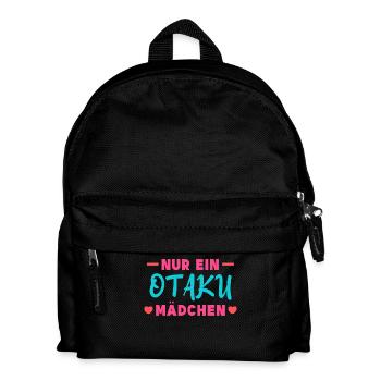 Anime Statement Otaku Herz Japan Popkultur Manga - Kinder Rucksack - Schwarz - Vorne
