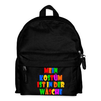 mein kostüm ist in der wäsche - Kinder Rucksack - Schwarz - Vorne