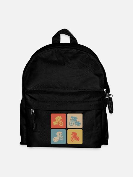 Cycling Road Bike Design - Kids' Backpack - black