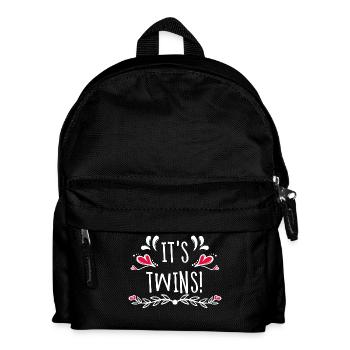 Mère Femme enceinte Déclaration de la famille Bébé Ventre Coeur - Sac à dos Enfant - noir - Devant