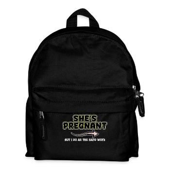 Parents Papa Statement Pregnant Family Happiness - Kids' Backpack - black - Front