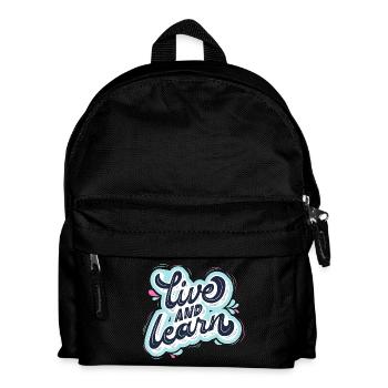 live and learn - Kids' Backpack - black - Front