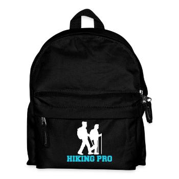 Wanderer Bergwanderung Wandern Wanderung Statement - Kinder Rucksack - Schwarz - Vorne