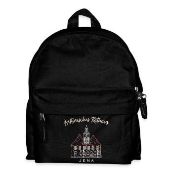 Historic Town Hall Jena, Thuringia - Kids' Backpack - black - Front
