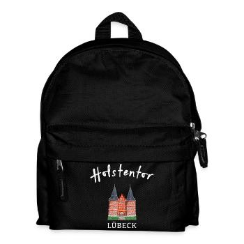 Holsten Gate Lübeck, landmark Schleswig-Holstein - Kids' Backpack - black - Front