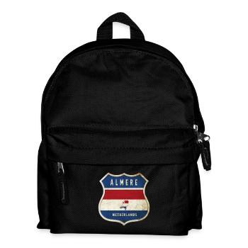 Almere Niederlande Wappen Design - Kinder Rucksack - Schwarz - Vorne