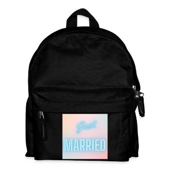 GERADE VERHEIRATET, LANG LEBE DIE MARIE,EVJF,VALENTINSTAG - Kinder Rucksack - Schwarz - Vorne