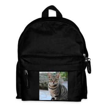Chat chaton affiche chat carré affiche - Sac à dos Enfant - noir - Devant