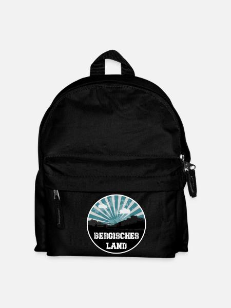 Bergisches Land Skyline Blue Hour - Kinder Rucksack - Schwarz