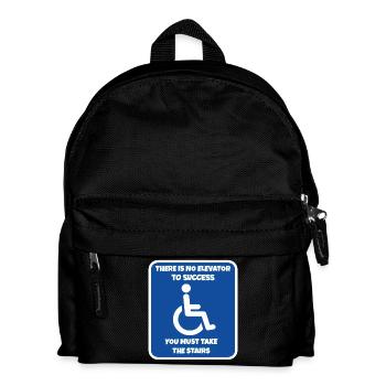 Il n’y a pas d’ascenseur vers le succès. L’humour en fauteuil roulant # - Sac à dos Enfant - noir - Devant
