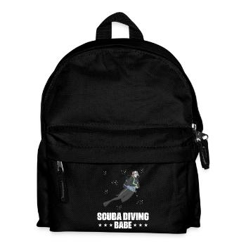 Design de plongée sous-marine - Sac à dos Enfant - noir - Devant