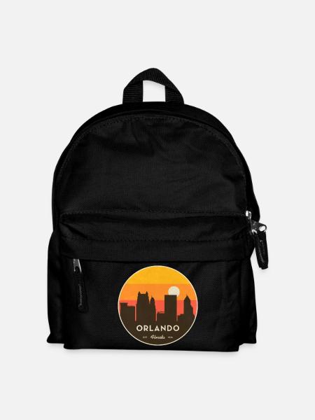Orlando Skyline Sonnenuntergang - Kinder Rucksack - Schwarz