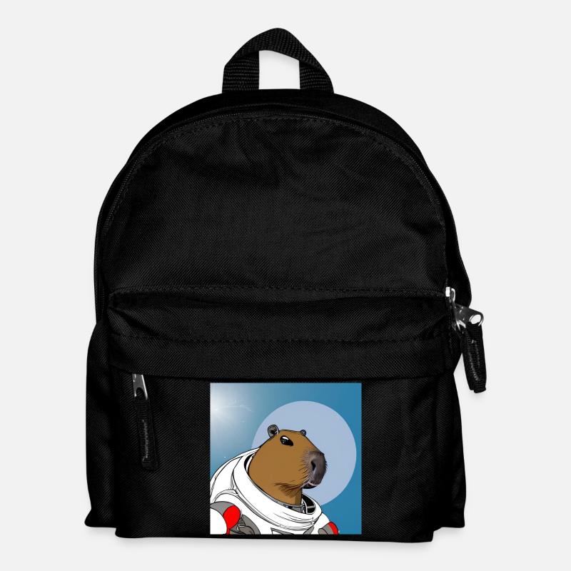 Capy-Astronaut - Kinder Rucksack - Schwarz