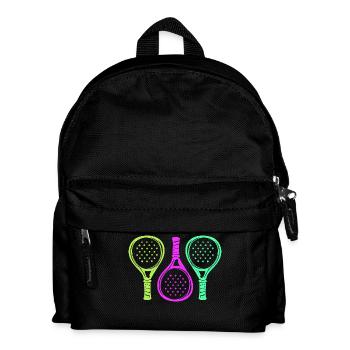 Padel Racket Setback Player Padel Game - Kids' Backpack - black - Front