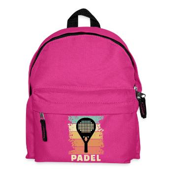 Tennis Sport Padel Saying Padel Game Racket - Kids' Backpack - fuchsia - Front