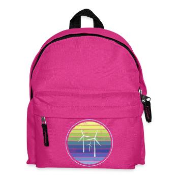 Durabilité de l’énergie éolienne - Sac à dos Enfant - fuchsia - Devant