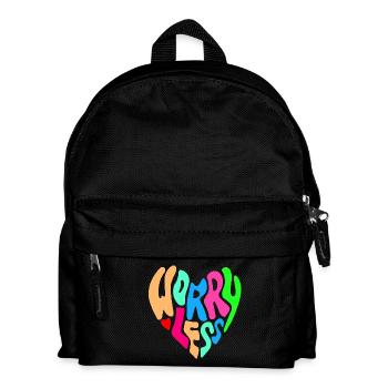Weniger Sorgen machen ist der Rat # - Kinder Rucksack - Schwarz - Vorne