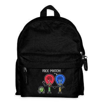 Padelteam Padel Spieler Ball Statement Racket - Kinder Rucksack - Schwarz - Vorne