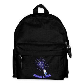 Sportart Padel-Tennis Spieler Statement Schläger - Kinder Rucksack - Schwarz - Vorne