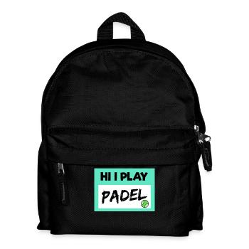 Leisure Padel Player Padel Game Balls Statement - Kids' Backpack - black - Front