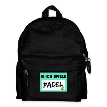 Padel Spieler Statement Bälle Padelspiel Sportart - Kinder Rucksack - Schwarz - Vorne