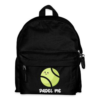 Sportart Padel Spieler Bälle Statement Padelspiel - Kinder Rucksack - Schwarz - Vorne