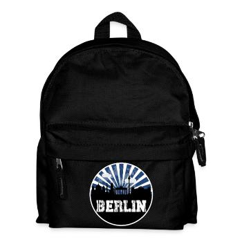 Berlin Skyline Blue Hour - Sac à dos Enfant - noir - Devant