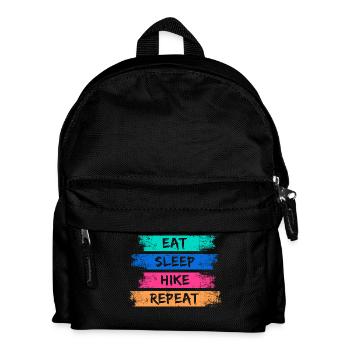 Bergwanderung Statement Wandern Wanderung Natur - Kinder Rucksack - Schwarz - Vorne