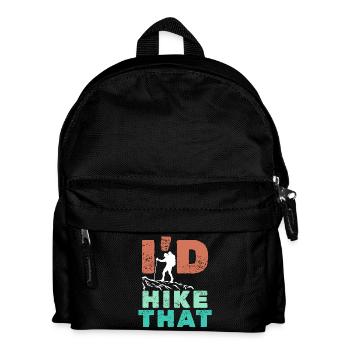 Hiking Hiker Statement Mountain Summit Mountaineering - Kids' Backpack - black - Front