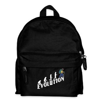 Evolution Wanderer Wandern Wanderung Bergwanderung - Kinder Rucksack - Schwarz - Vorne