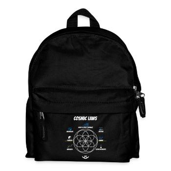 Flower of Life | Hermetic Laws | Karma - Kids' Backpack - black - Front