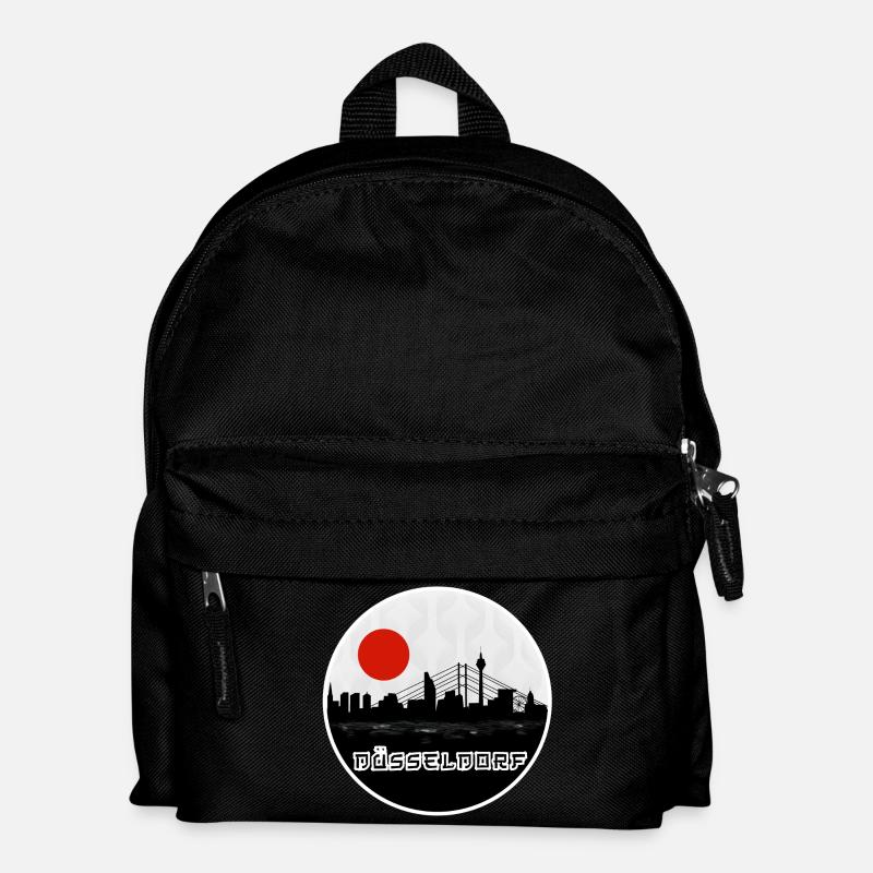 Düsseldorf Japan Skyline - Kinder Rucksack - Schwarz