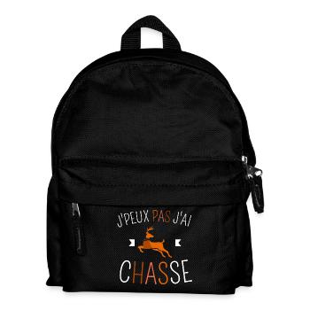 J peux pas j ai Chasse - Sac à dos Enfant - noir - Devant
