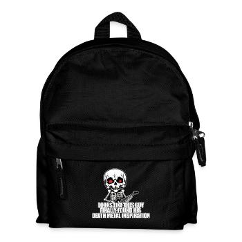 Skeleton avec guitare DEATH METAL - Sac à dos Enfant - noir - Devant
