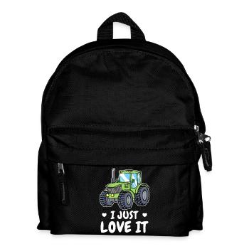 Farmer Statement Motor Vehicle Tractor Arable Farming - Kids' Backpack - black - Front