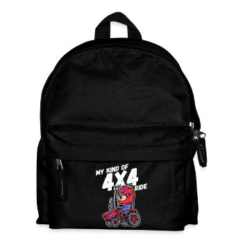 Tractor Young Farmer Country Life Statement Vehicle - Kids' Backpack - black - Front