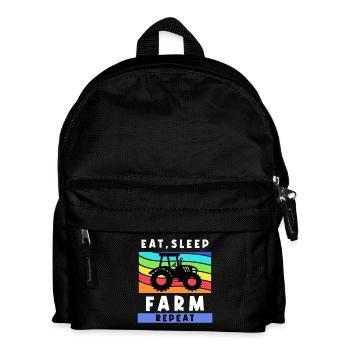 Agriculture Field Farm Tractor Statement - Kids' Backpack - black - Front
