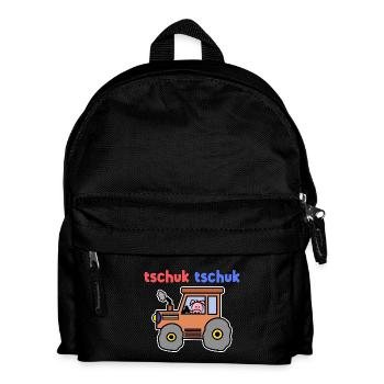 Tractor Farmer Agricultural Machinery Saying Vehicle Field - Kids' Backpack - black - Front