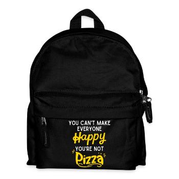 Happy Pizza - Kids' Backpack - black - Front