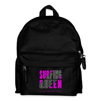 Surfer Königin - Kinder Rucksack - Schwarz - Vorne